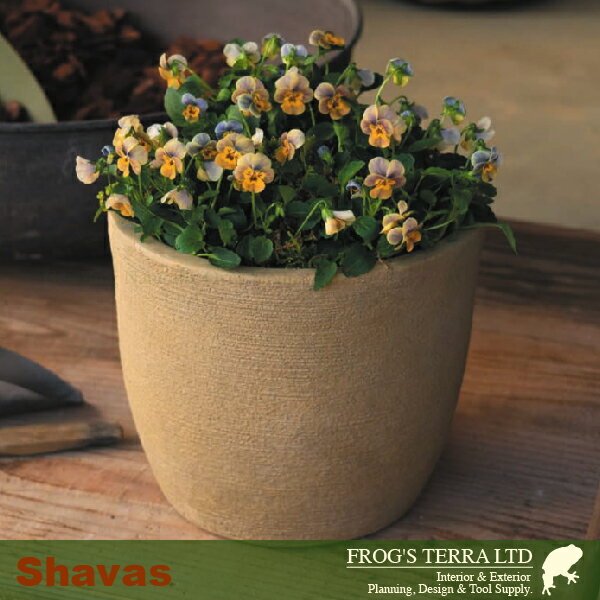 シェイバス ラウンド SML SET（S直径21cmxH19cm/M直径27cmxH23cm/L直径34.5cmxH30.5cm）（底穴あり）（セメントファイバー）（プランター/ポット/鉢） 3