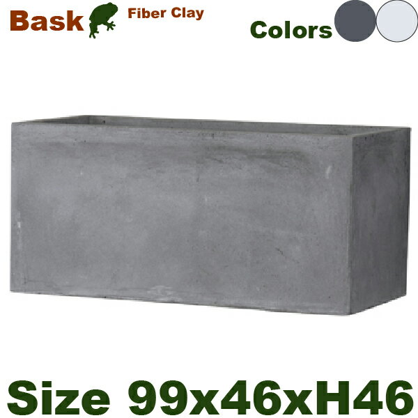Rakuten - 【屋外対応】GP Bask バスク プランター L 100（W99cm×D46cm×H46cm）（底穴あり）（Fクレイ）（耐候）