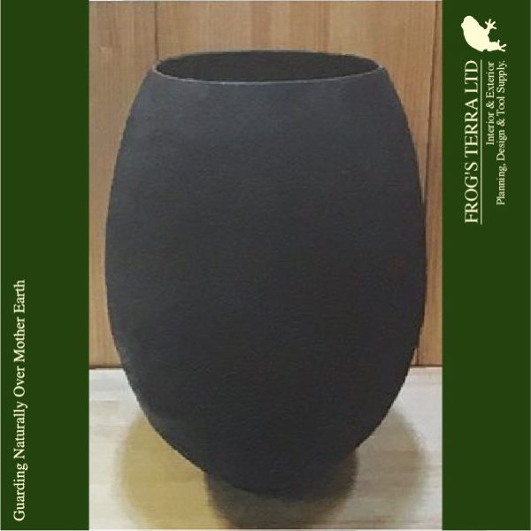 EC・EC79B・鉄製・フラワーベース・花器・鉄器（直径40cm×H59cm）（底穴なし）（アンティーク風/鉄製）（壺/鉢/観葉植物用）