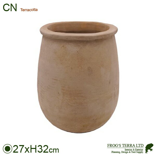 Rakuten - 【屋外対応】CN マヌー 9号（直径27cm×H32cm）（底穴あり）（素焼）