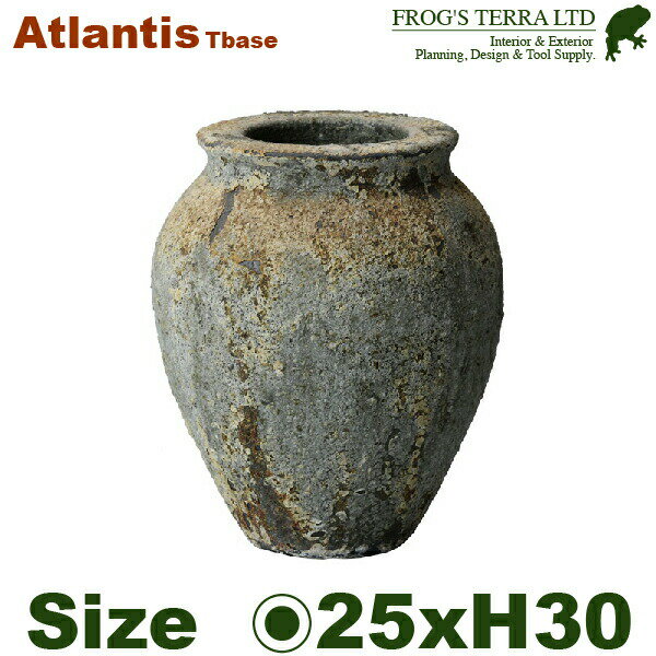 アトランティスティーベス FS6394AD Atlantis（直径25cm×H30cm）（底穴あり）（陶器製）（観葉鉢）