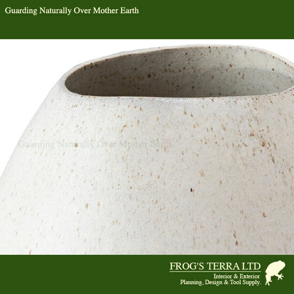 ローラン フラワーポットL CQ-063L(W22.5cmxD22cm×H25cm)(底穴なし)(陶器製 花器 日本の美)