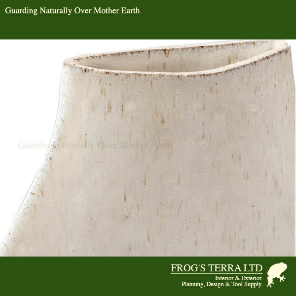 ローラン プレインベースS CQ-068S(W24cmxD7cm×H35cm)(底穴なし)(陶器製 花器 日本の美)