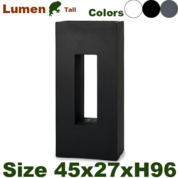 Rakuten - 【屋外対応】【法人宛】YT ルーメン トール Fクレイ（W45cm×D27cm×H96cm）底穴あり 軽量プランター 鉢