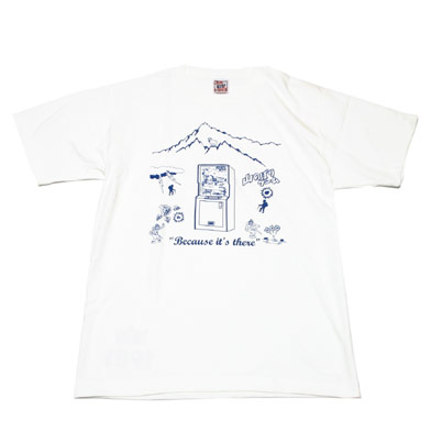 山のぼりゲーム Because it's there Tシャツ（オフホワイト）