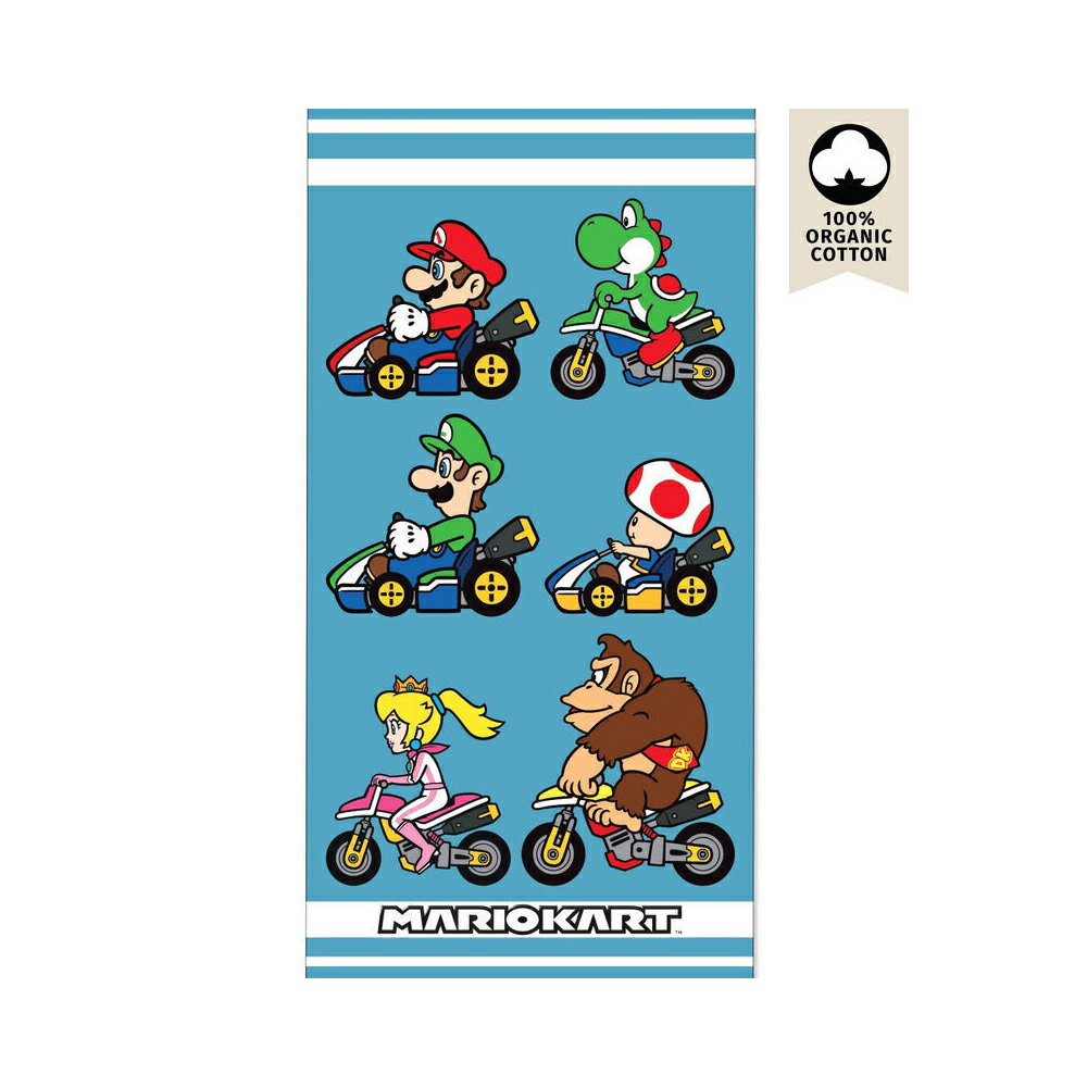 Nintendo スーパーマリオ ビーチタオル（マリオカート） 1