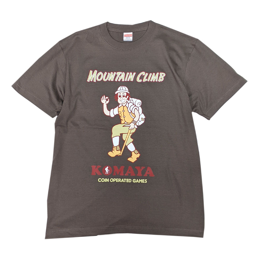 こまや 山のぼりゲーム Let's get going!!Tシャツ(チャコール)