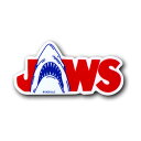 ジョーズ JAWS ロゴ&イラスト ダイカットミニステッカー