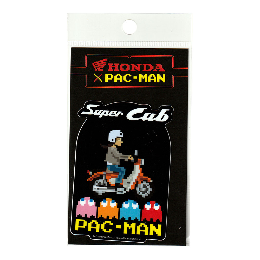 FrogPort 楽天市場店のHonda×PAC-MAN ダイカットステッカー Super Cub｜アングル2