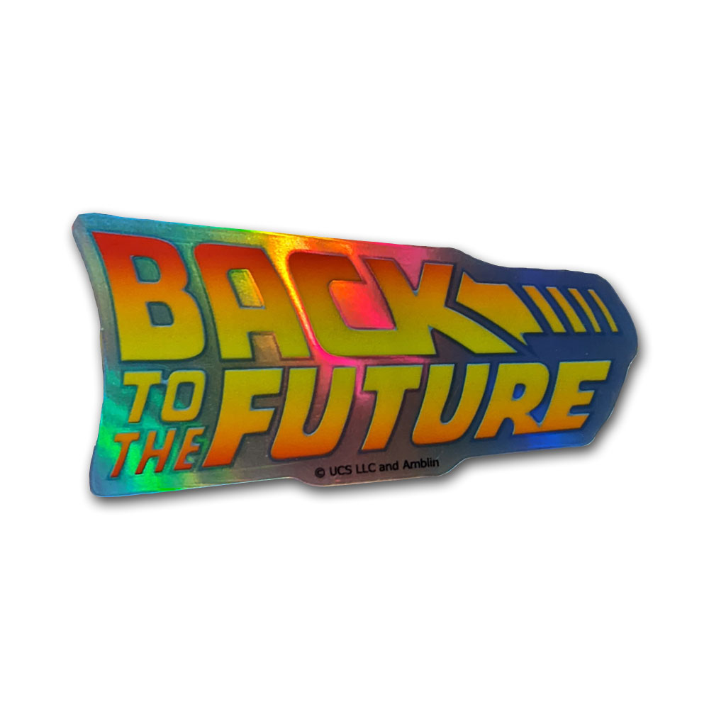 バック・トゥ・ザ・フューチャー BTTF ホログラム ダイカットステッカー