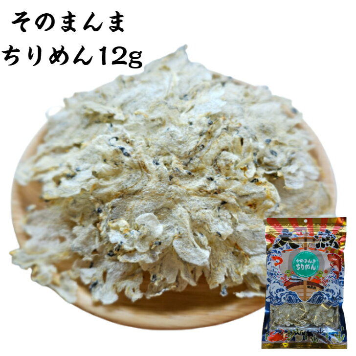 そのまんまちりめん 12g×1個・2個24g・5個60g・10個120g・ 大漁宝船 国内産ちりめん 無添加食品 毎日食べるおさかな習慣 高たんぱく EPA DHA 薄焼き せんべい おやつ お茶うけ 珍味 オカベ