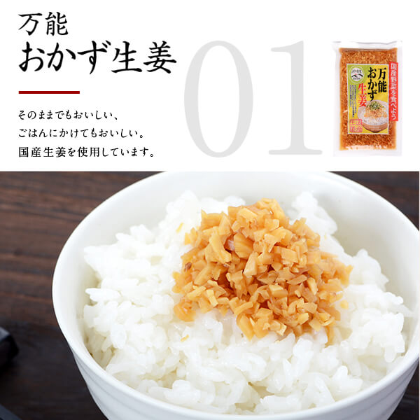 おかず生姜 国産 130g×5袋(650g)万能おかず生姜 おかずしょうが 食べる生姜 しょうが醤油漬け しょうが 国産 2