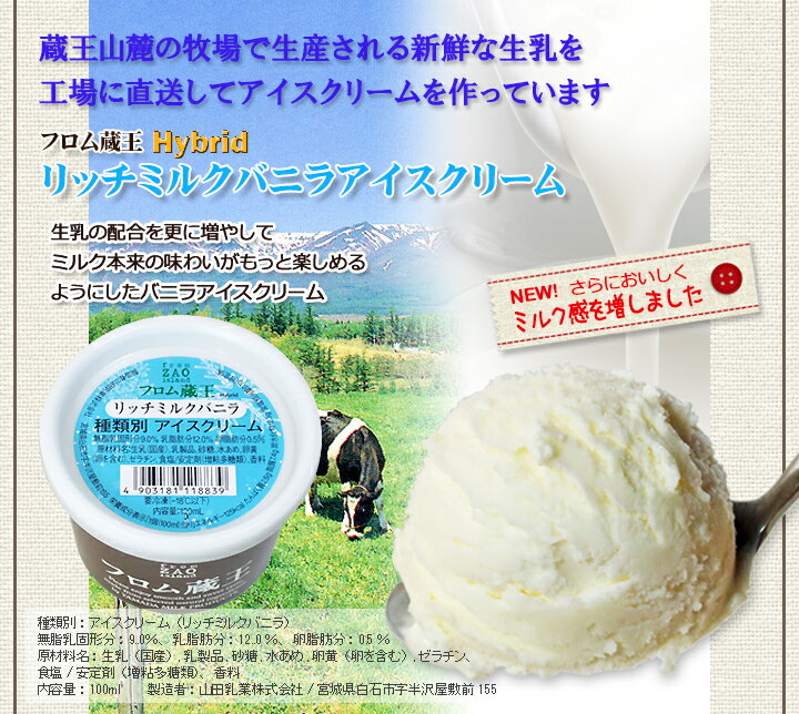 【送料無料】フロム蔵王 HybridスーパーマルチアイスBOX24【アイスクリームセット】