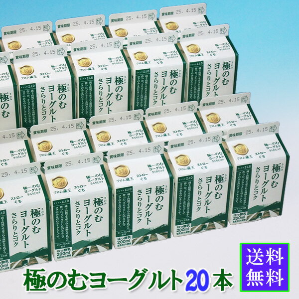 【賞味期限の短い】極のむヨーグルトの20本セット【送料無料】(賞味期限11/12）※出荷11/2～のサムネイル