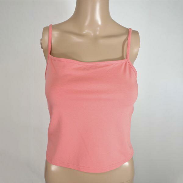 《お買い得》ニコルミラー nicole miller 日本製 キャミソール コットン100% サイズ4L～XL サーモンピ..