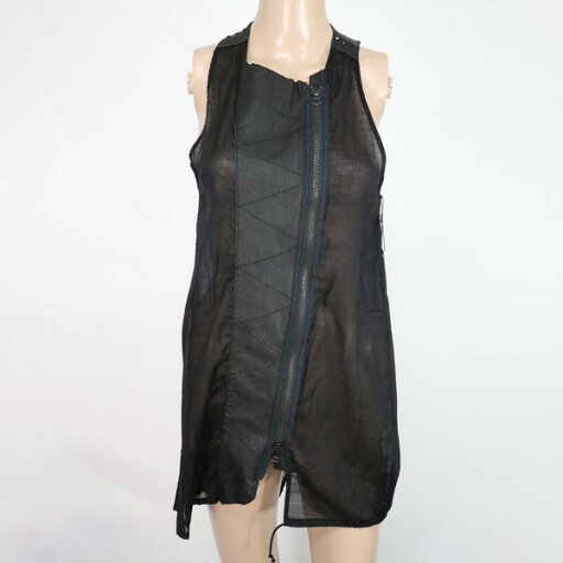 《90%OFF》リン rin ノースリーブ チュニック 麻100% レザー100% サイズ40(M~L) ブラック レディース YA LCT360 《90%OFF》リン rin ノースリーブ チュニック 麻100% レザー100% サイズ40(M~L) ブラック レディース YA LCT360