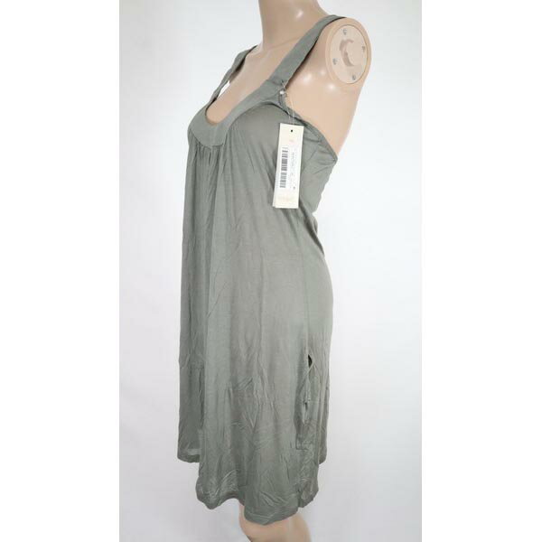 《92%OFF》ループス loops イタリア製 キャミソール チュニック ビスコース サイズ40(L) オリーブ レディース YA LCT496