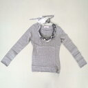 《90%OFF》シェルビーノストリート SCERVINO street エルマンノシェルビーノ ERMANNO SCERVINO キッズ 長袖 カットソー 首飾り サイズ5/6A(5~6歳) グレー レディース YA LCT940(4)