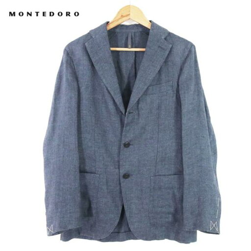 《59%OFF》モンテドーロ MONTEDORO 春夏 アンコン ジャケット サイズ48(L) ネイビー 麻 クラシコ メンズ MJK1400L 《59%OFF》モンテドーロ MONTEDORO 春夏 アンコン ジャケット サイズ48(L) ネイビー 麻 クラシコ メンズ MJK1400L