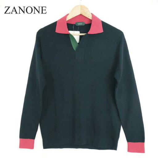 《59%OFF》ザノーネ ZANONE イタリア製 春秋 襟付き ニット セーター サイズ54(4L) ネイビー メンズ MNT11294L 《59%OFF》ザノーネ ZANONE イタリア製 春秋 襟付き ニット セーター サイズ54(4L) ネイビー メンズ MNT11294L
