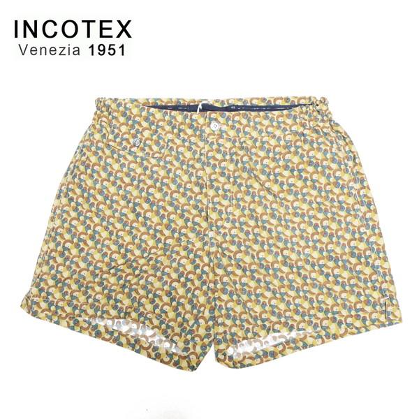 《60%OFF》インコテックス INCOTEX 水着 サイズ48(L) イエロー スイムウエア サーフパンツ 海パン メンズ MOT1944L