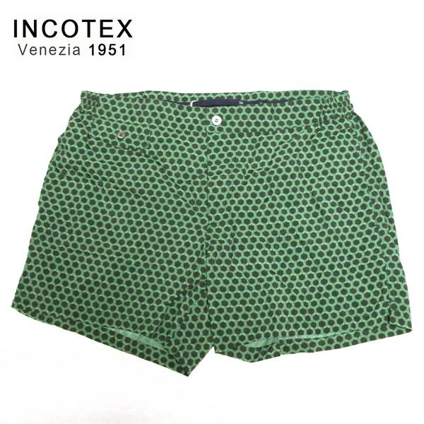 《60%OFF》インコテックス INCOTEX 水着 サイズ50(XL) グリーン スイムウエア サーフパンツ 海パン メンズ MOT1950XL