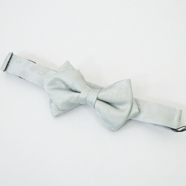 《80%OFF》ブリティッシュハウス BRITISH HOUSE 蝶ネクタイ シルバー ジャガード シルク100% 剣幅6cm 日本製 フォーマル メンズ MOT1968