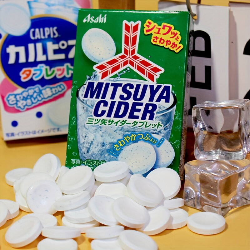 カルピス タブレット 27g｜カルピス風味の爽やかなキャンディ｜リフレッシュ飲料｜小袋入り｜持ち運び便利 | 三ツ矢サイダー タブレット 27g｜爽快な炭酸風味｜おいしいサイダーキャンディ｜リフレッシュドリンク｜持ち運び便利なスナック