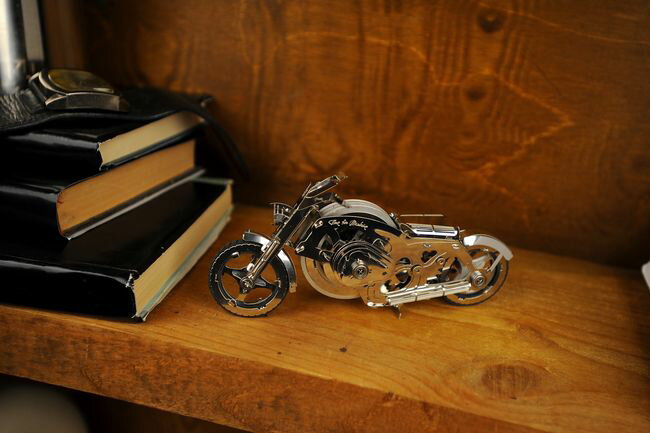 【TimeForMachine】クロムライダーChromeRiderバイク模型フィギュアメタルパーツスタイリッシュメタルモデルゼンマイ仕掛けインテリアお洒落おしゃれ