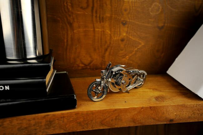 【TimeForMachine】クロムライダーChromeRiderバイク模型フィギュアメタルパーツスタイリッシュメタルモデルゼンマイ仕掛けインテリアお洒落おしゃれ