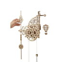 Ugears ユーギアーズ エアロクロック 70154 掛け時計 木製 ブロック DIY パズル 組立 想像力 創造力 おもちゃ 知育 ウッドパズル 3D 工作キット 木製 模型 キット