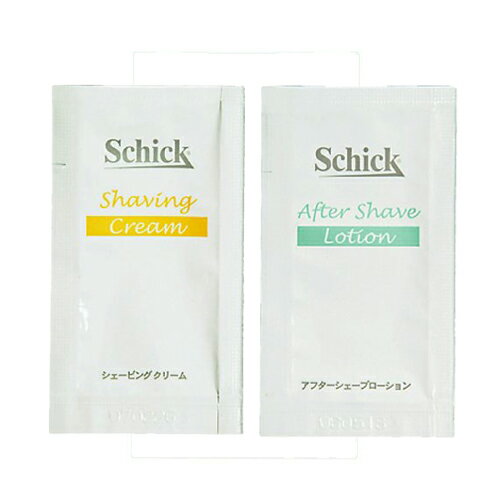 【あす楽対応】【ホテルアメニティ】【パウチ】シック(Schick) シェービング剤 3g × 1個(シェービングクリーム・アフターシェーブローション選択) - ひげ剃り前の準備に！