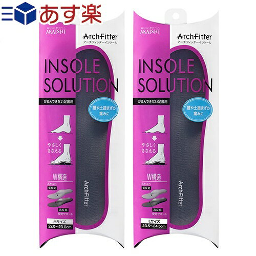 アーチフィッターインソール(ArchFitter INSOLE SOLUTION) がまんできない足裏用 (M・Lサイズより選択) - やさしく包んで、アーチをサポート。