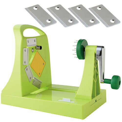 【ベジタブルカッター】アーネスト キャベックシェフ(CABBEC CHEF) 2点セット(本体+平刃4枚組) - プロ..