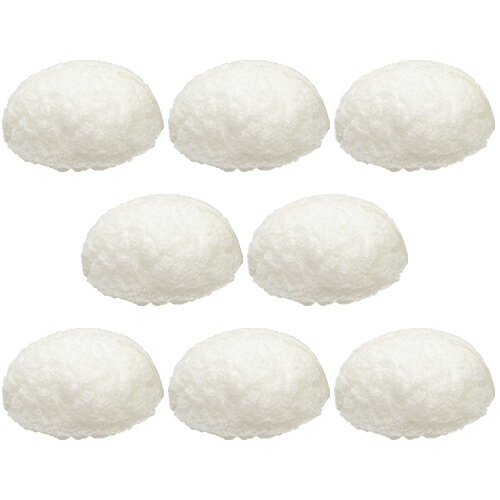 【最強翌日配送 ネコポス送料無料】【こんにゃくスポンジ】山本農場 こんにゃくパフ 和の力 無地(ベビー&フェイス) × 8個セット - こんにゃくから出来た純植...