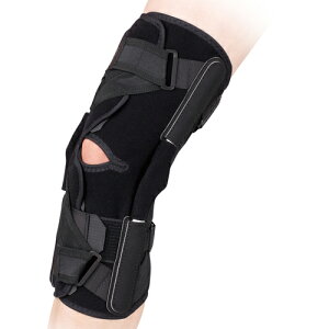 【側方制限付膝サポーター】アルケア(ALCARE) ニーケアー・MCL (Kneecare-MCL) カラーブラック - 大腿部外側、膝部内側、下腿部外側の3点支持により膝関節の内側動揺を抑制します【smtb-s】