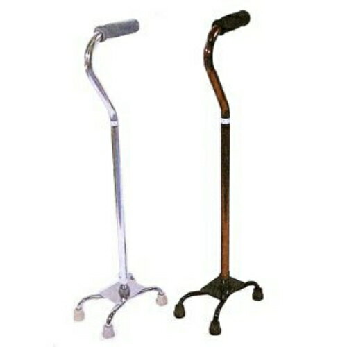 【杖】【非課税商品】アルミ四点杖スモールベース(SV-103A) - 足腰がとくに弱まってきた方や、歩行のリ..