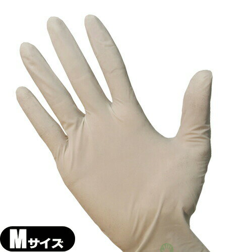 【ラテックスグローブ】ラテックスゴム手袋 使い捨て (LATEX GLOVE) ホワイト Mサイズ ×1枚 (粉付き・粉なしから選択)