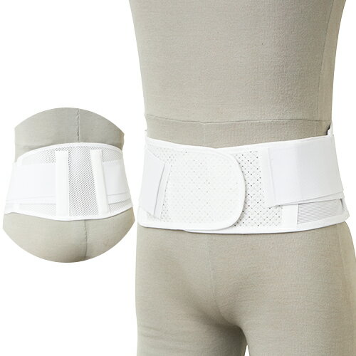 【腰用サポーター】サンポー エスキュア(S+CURE) デラックススリムベルト メッシュタイプ(SU-169) - 細幅タイプで、メッシュ素材を使用し、通気性にすぐれておりメッシュ生地のかたさによりハードに腰部全体を固定します。