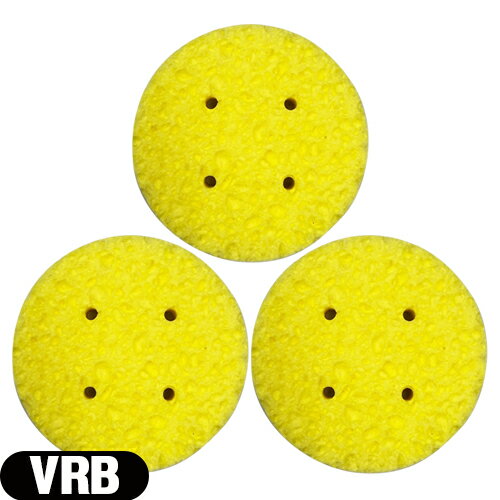 【メール便(日本郵便) ポスト投函 送料無料】【干渉・吸引・低周波用スポンジ】丸型スポンジ VRB(R-B) スポンジ (85×20mm) × 3枚セット - 優れた吸水性と優しい肌触りの、植物性セルローススポンジを使用しています。【smtb-s】