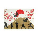 Jマグネット 忍者と富士山|im-024