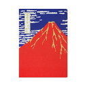 A5ノート 赤富士|cho-061 和柄 日本製 国産 ご当地 富士山 地域 旅行 トラベル メモ 和文具 ステーショナリー 外国人 お土産 ギフト プレゼント