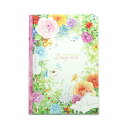 2026ダイアリーA5 モダンフラワーピンク縦帯|dy-136 2026年 ダイアリー 手帳 A5サイズ 花柄 植物 ボタニカル 花 音楽 25年12月始まり ...