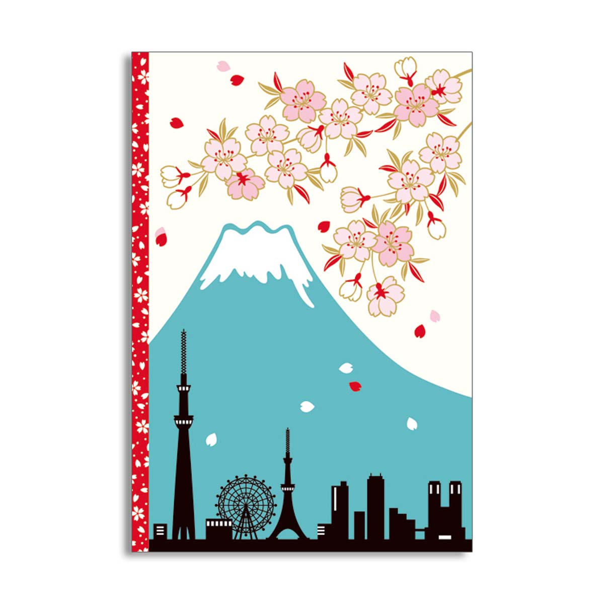 クリアフォトフォルダーカード 富士山とサクラ フロンティア 思い出 写真 写真立て フォトフレーム 御祝 プレゼント プリント デザイン おしゃれ 大人