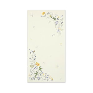 のし封筒一筆箋セット 多目的 青と黄の花|nsf-078 フロンティア 金封 簡易祝儀 ポチ袋 封筒2枚 一筆箋4枚 森林認証 FSC 大人 おしゃれ お洒落 シンプル かわいい 可愛い 上品 献金 お布施 御布施 御寄付 自治 町内 PTA 会費 御礼 立替 経費 御月謝 御稽古