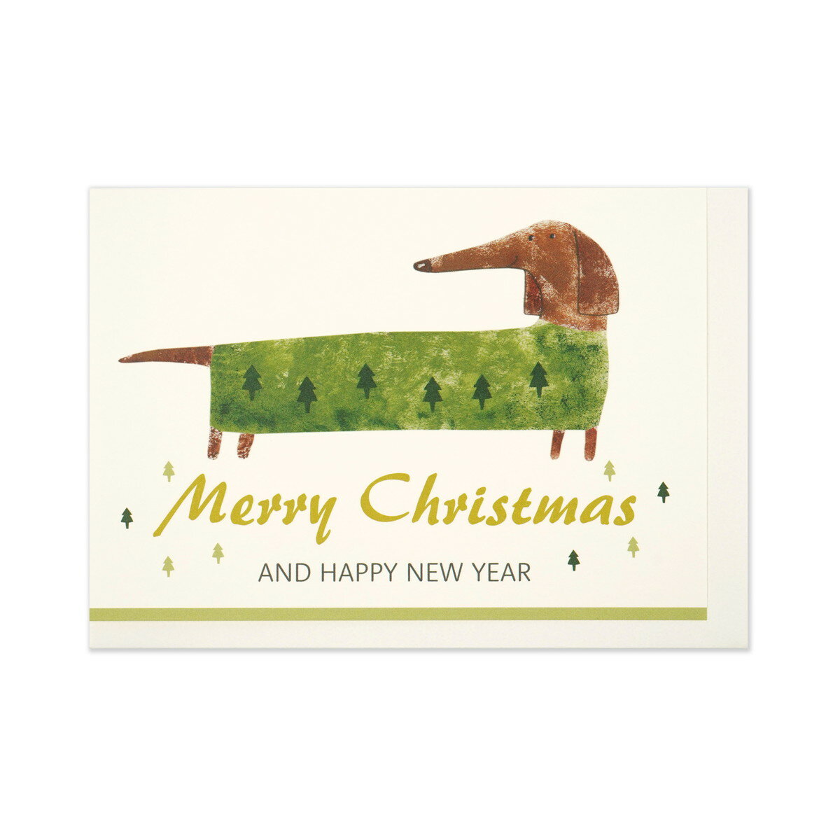 クリスマスカード　ダックス｜xcd-298