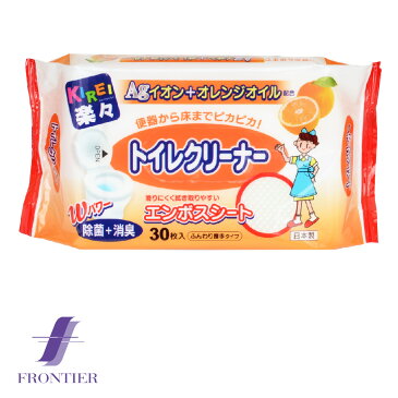 トイレクリーナー　キレイ楽々　流せるおそうじシート　30枚入り　お得な80個セット