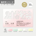 オリジナル 名刺作成 幾何学 ケンランキラ レーザーカット オーダー 印刷 新年度 新生活 シンプル 存在感 かっこいい おしゃれ インパクト お試し数量 30枚から【イメージ確認あり】