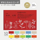 オリジナル 名刺作成 ボタニカル NTラシャ レーザーカット オーダー 印刷 新年度 新生活 お花 さわやか シンプル 王道 使いやすい おしゃれ お試し数量 ...