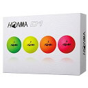 本間ゴルフ D1 ゴルフボール 2ピース構造 24個入り HONMA D1 2-piece Golf Ball x 24 pieces (マルチカラー) その1